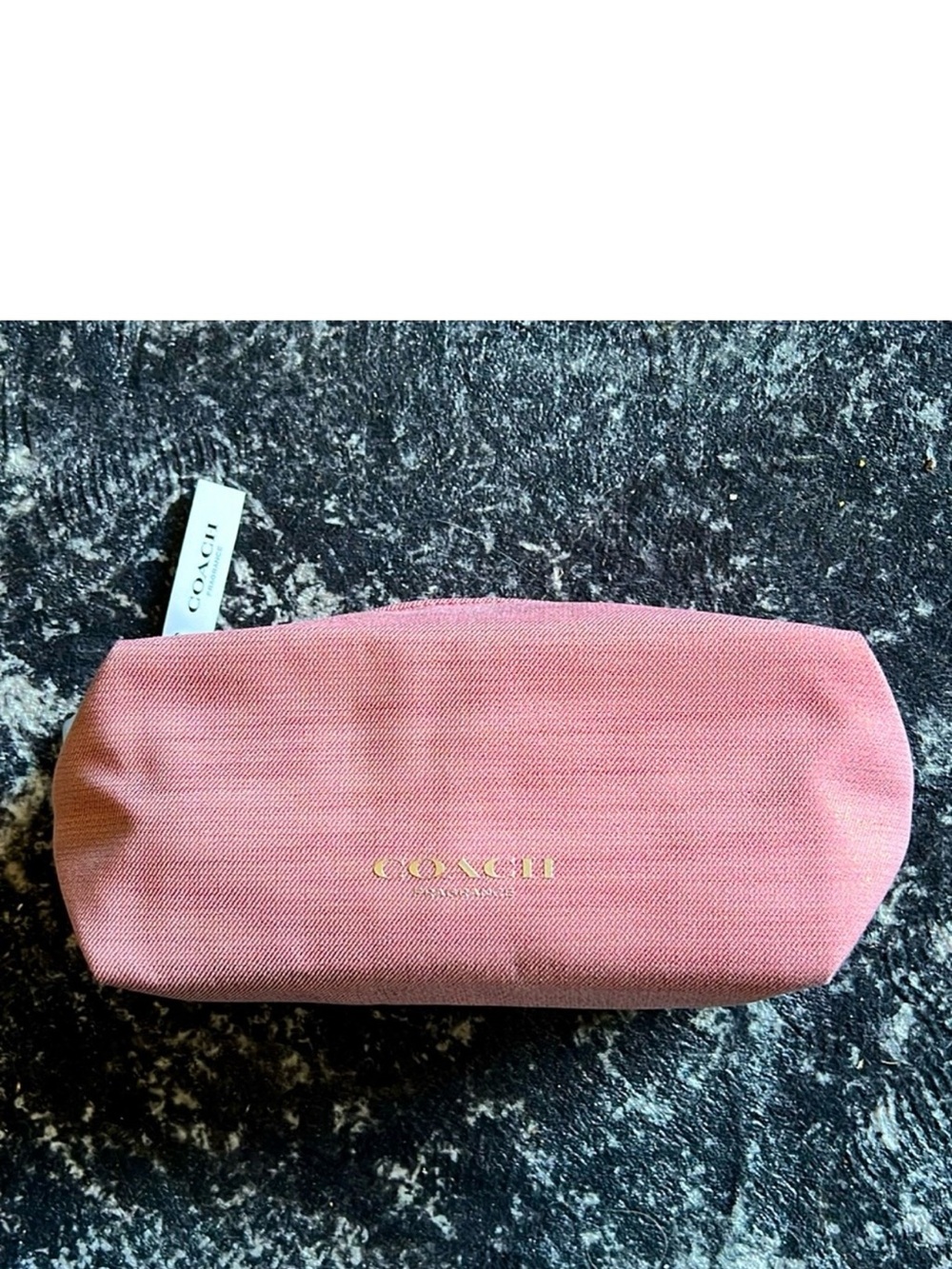 Coach Pink Canvas Zip Cosmetic Pouch - Picture 2 of 5